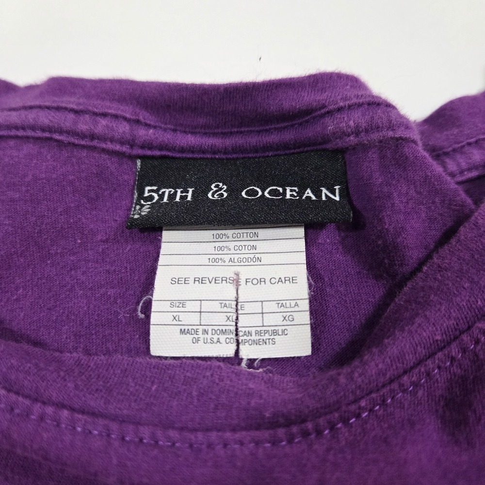 5th & Ocean Women's TCU Horned Frogs Purple Long Sleeve T Shirt XL - Picture 4 of 6